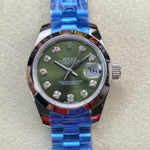 Replica Rolex Datejust 28MM BP Factory Dark Green Dial Watch