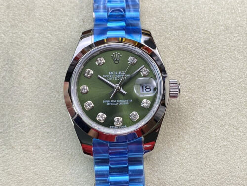 Replica Rolex Datejust 28MM BP Factory Dark Green Dial Watch