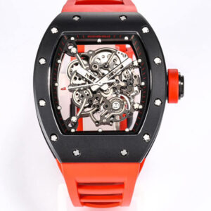 Replica Richard Mille RM-055 BBR Factory Red Strap Watch