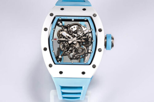 Replica Richard Mille RM-055 BBR Factory Blue Strap Watch