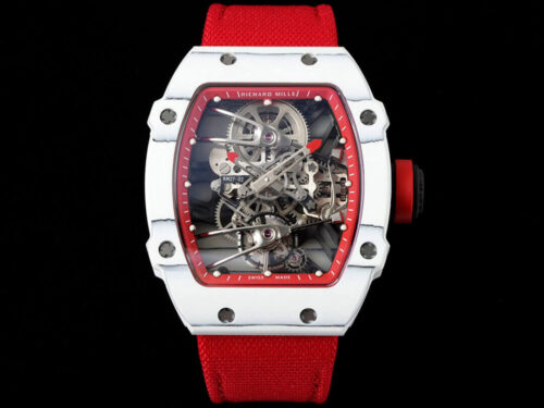 Replica Richard Mille RM27-02 Rafael Nadal Tourbillon RM Factory Red Strap Watch