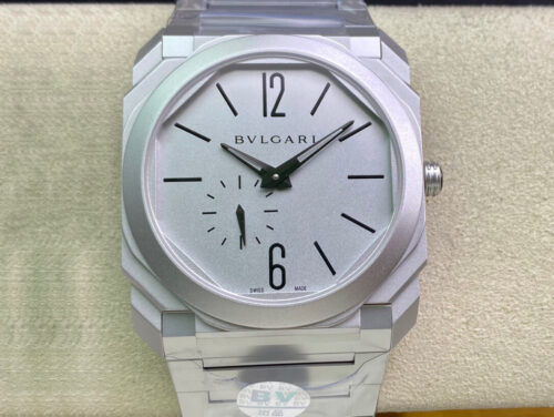 Replica Bvlgari Octo Finissimo 103011 40MM BV Factory Silver Strap Watch