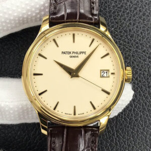 Replica Patek Philippe Calatrava 5227J-001 3K Factory Yellow Steel Bezel Watch