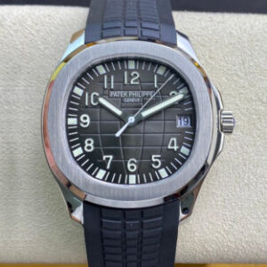 Replica Patek Philippe Aquanaut 5165A 38MM ZF Factory Black Strap Watch