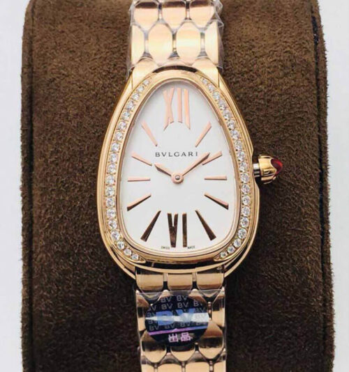 Replica Bvlgari Serpenti 103146 BV Factory Silver Stainless Steel Watch