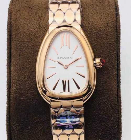 Bvlgari Serpenti 103145 BV Factory Rose Gold Bezel Watch