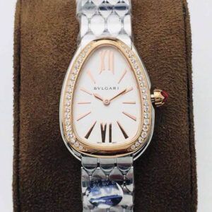 Replica Bvlgari Serpenti 103143 BV Factory Stainless Steel Diamond Bezel Watch