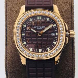 Replica Patek Philippe Aquanaut 5067A Quartz Movement PPF Factory Diamond Bezel Watch