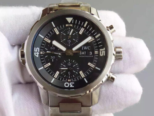Replica IWC Aquatimer IW376804 V6 Factory Black Dial Watch