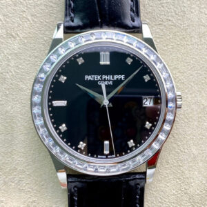 Replica Patek Philippe Calatrava 5298P-012 ZF Factory Diamond-Set Bezel Watch