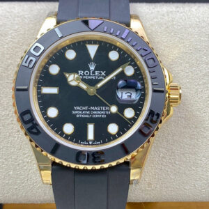Replica Rolex Yacht Master M226658-0001 42MM OW Factory Black Rubber Strap Watch
