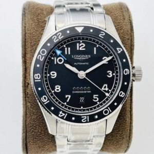 Replica Longines Spirit ZuIu Time L3.812.4.53.6 LG Factory Black Bezel Watch