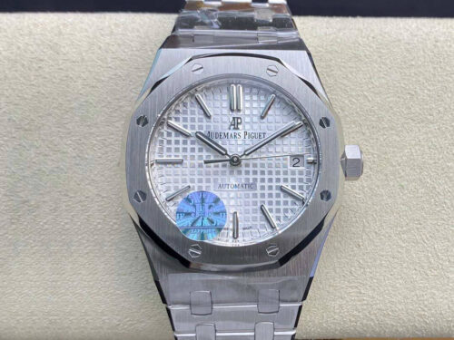 Replica Audemars Piguet Royal Oak 15450ST.OO.1256ST.01 JF Factory White Dial Watch