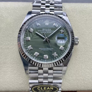 Replica Rolex Datejust M126234-0055 36MM Clean Factory Silver Strap Watch