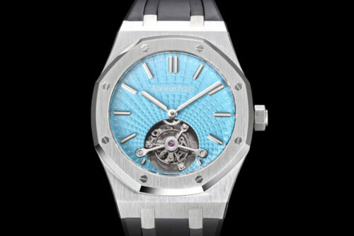 Replica Audemars Piguet Royal Oak Tourbillon 26530PT.OO.1220PT.01 R8 Factory Black Strap Watch
