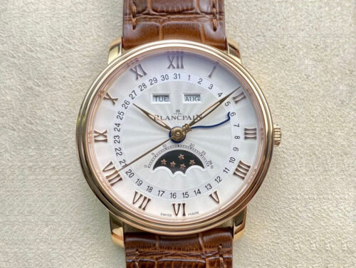 Replica Blancpain Villeret 6654 OM Factory V3 White Dial Watch