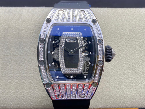 Replica Richard Mille RM07-01 RM Factory Black Rubber Strap Watch