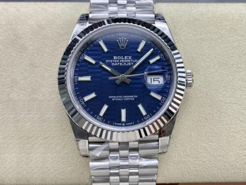 Replica Rolex Datejust M126334-0031 41MM VS Factory Stainless Steel Strap Watch