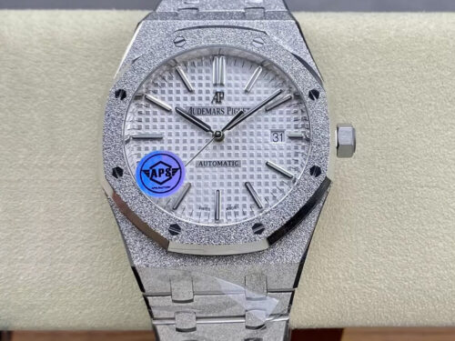Replica Audemars Piguet Royal Oak 15410 APS Factory Titanium Case White Dial Watch