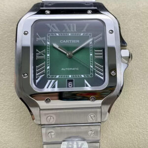 Replica Cartier De Santos WSSA0062 BV Factory Stainless Steel Bezel Watch