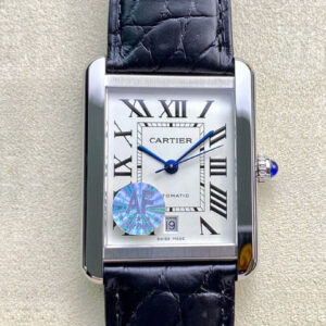 Replica Cartier Tank W5200027 AF Factory Silvery Bezel Watch