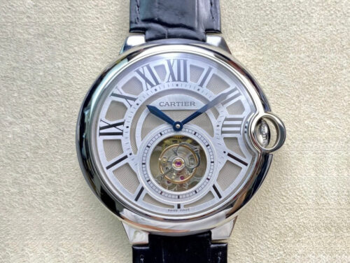 Replica Ballon Bleu De Cartier W6920021 BBR Factory Black Strap Watch