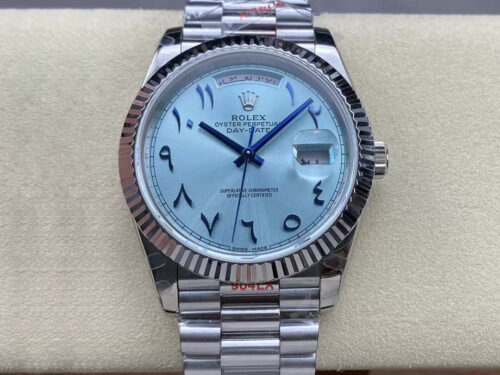 Replica Rolex Day Date M228236 GM Factory V2 Middle Eastern Blue Dial Watch
