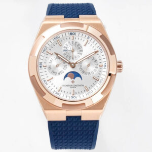 Replica Vacheron Constantin Overseas 4300V/120R-B064 8F Factory V2 White Dial Rubber Strap Watch