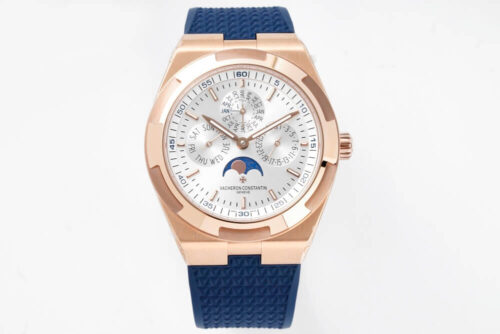 Replica Vacheron Constantin Overseas 4300V/120R-B064 8F Factory V2 White Dial Rubber Strap Watch