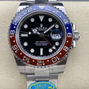 Replica Rolex GMT Master II M126710BLRO-0002 Clean Factory V3 Silver Strap - AR Replica Watches