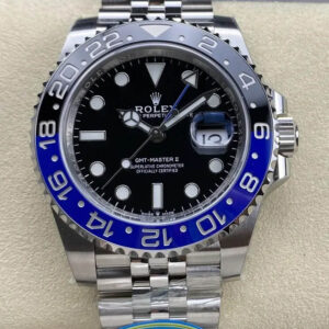Replica Rolex GMT Master II M126710BLNR-0002 Clean Factory V3 Silver Strap - AR Replica Watches