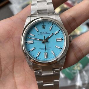 Replica Rolex Oyster Perpetual 41MM M124300-0006 VS Factory Stainless Steel Blue Dial Watch