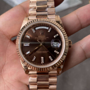 Replica Rolex Day Date M228235-0003 GM Factory V2 904L Chocolate Dial Watch
