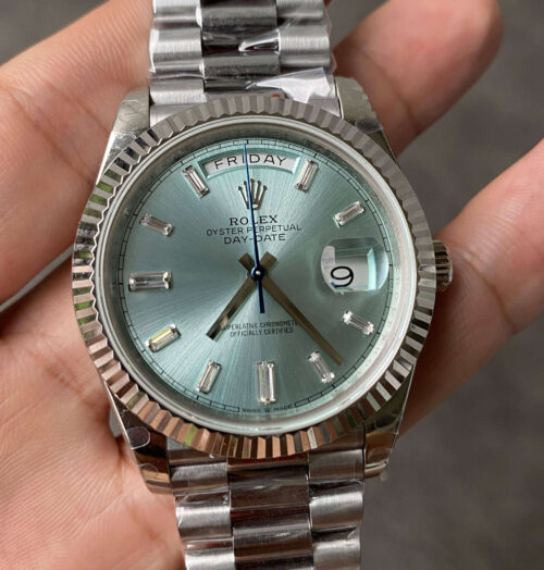 Replica Rolex Day Date M228236-0006 GM Factory Silver Stainless Steel Watch
