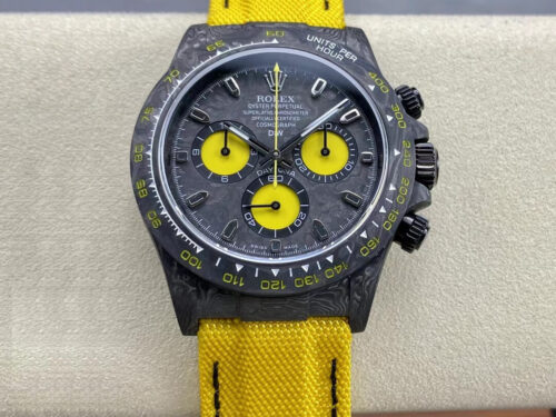 Replica Rolex Daytona Cosmograph Diw Custom Version Noob Factory Yellow Strap Watch