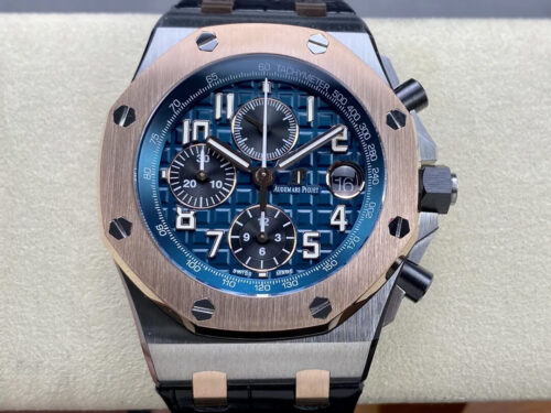 Replica Audemars Piguet Royal Oak Offshore 26471SR.OO.D101CR.01 APF Factory Blue Dial Titanium Case Watch