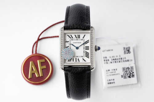 Replica Cartier Tank Quartz AF Factory White Dial Watch