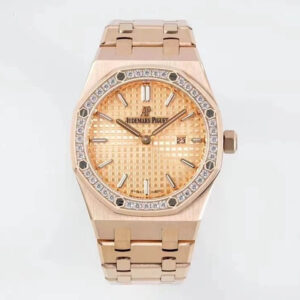 Replica Audemars Piguet Royal Oak Quartz 33MM 67651OR.ZZ.1261OR.03 ZF Factory Gold Watch