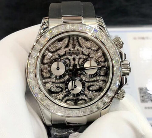 Replica Rolex Cosmograph Daytona 116588 Noob Factory Rubber Strap Watch