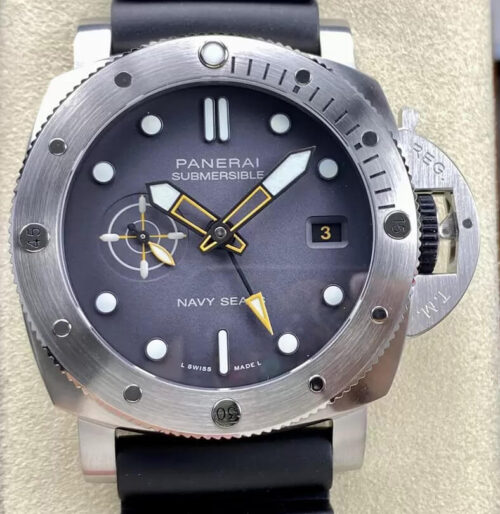Replica Panerai Submersible PAM1323 VS Factory Black Strap Watch