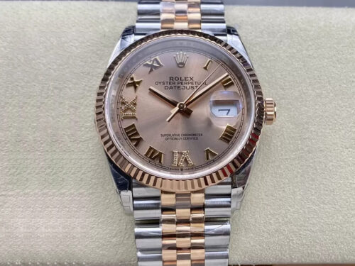 Replica Rolex Datejust M126231-0027 36MM VS Factory Stainless Steel Strap Watch