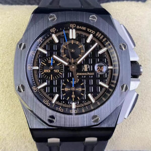 Replica Audemars Piguet Royal Oak Offshore 26405CE.OO.A002CA.02 APF Factory Black Dial Rubber Strap Watch