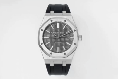 Replica Audemars Piguet Royal Oak 15400 APS Factory Titanium Case Rubber Strap Watch