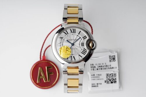 Replica Ballon Bleu De Cartier W2BB0002 33MM AF Factory White Dial Watch