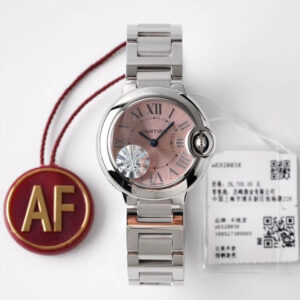 Replica Ballon Bleu De Cartier Quartz 28MM W6920038 AF Factory Silver Stainless Steel Watch