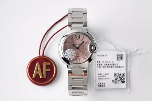 Replica Ballon Bleu De Cartier Quartz 28MM W6920038 AF Factory Silver Stainless Steel Watch