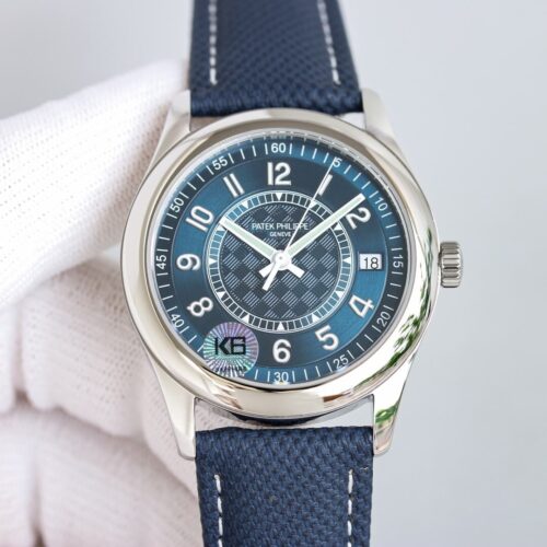 Replica Patek Philippe Calatrava 6007A-001 GS Factory Blue Strap Watch