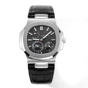 Replica Patek Philippe Nautilus 5712G-001 GR Factory Black Strap Watch