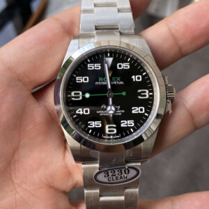 Replica Rolex Air King M126900-0001 Clean Factory Silver Stainless Steel Strap Watch
