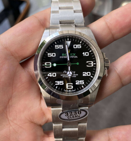 Replica Rolex Air King M126900-0001 Clean Factory Silver Stainless Steel Strap Watch